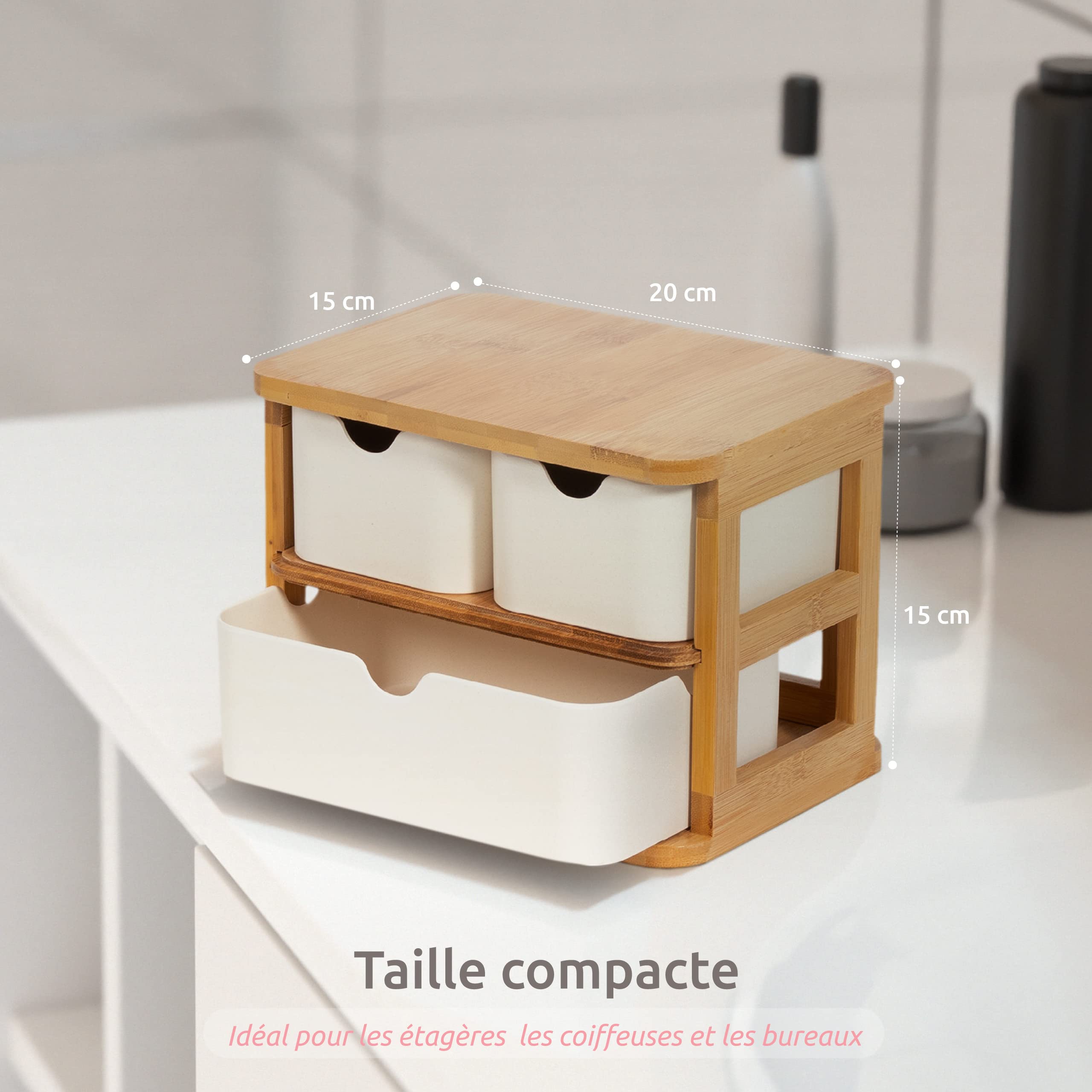 compactor-ecologik-ran10953-organisateur-3-tiroirs-bambou-15x20x15-cm image 3