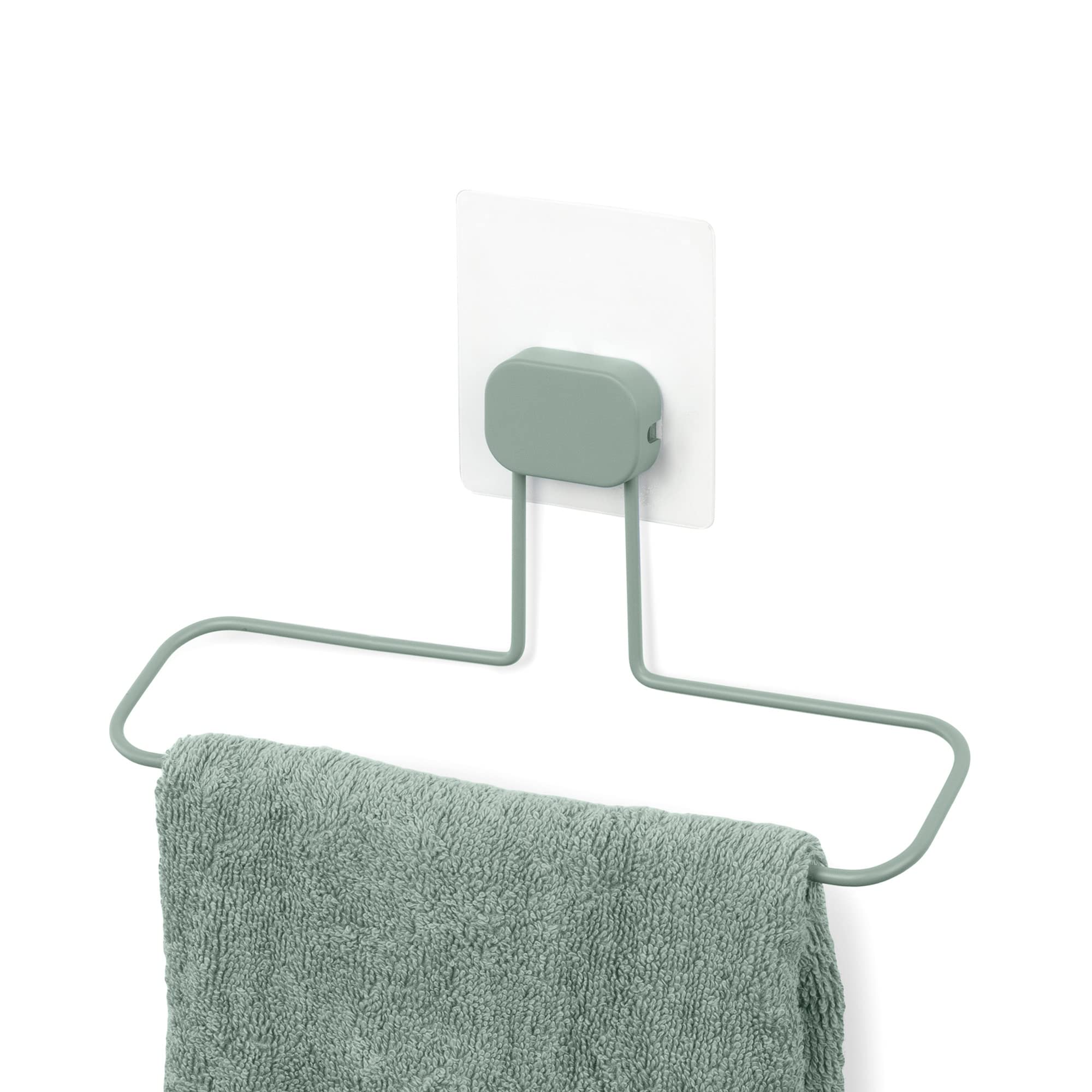 compactor-porte-serviette-adh-sif-sans-per-age-vert-25-5-x-16-x-h-7-cm image 2