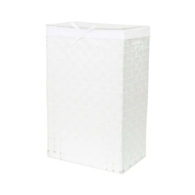 compactor-stan-panier-linge-carr-avec-couvercle-blanc image 1