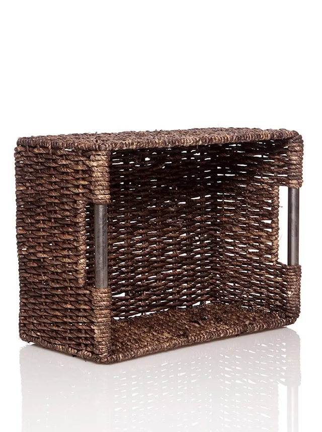 compactor-dee-grand-panier-rectangulaire-marron-42-x-32-x-21-cm image 1