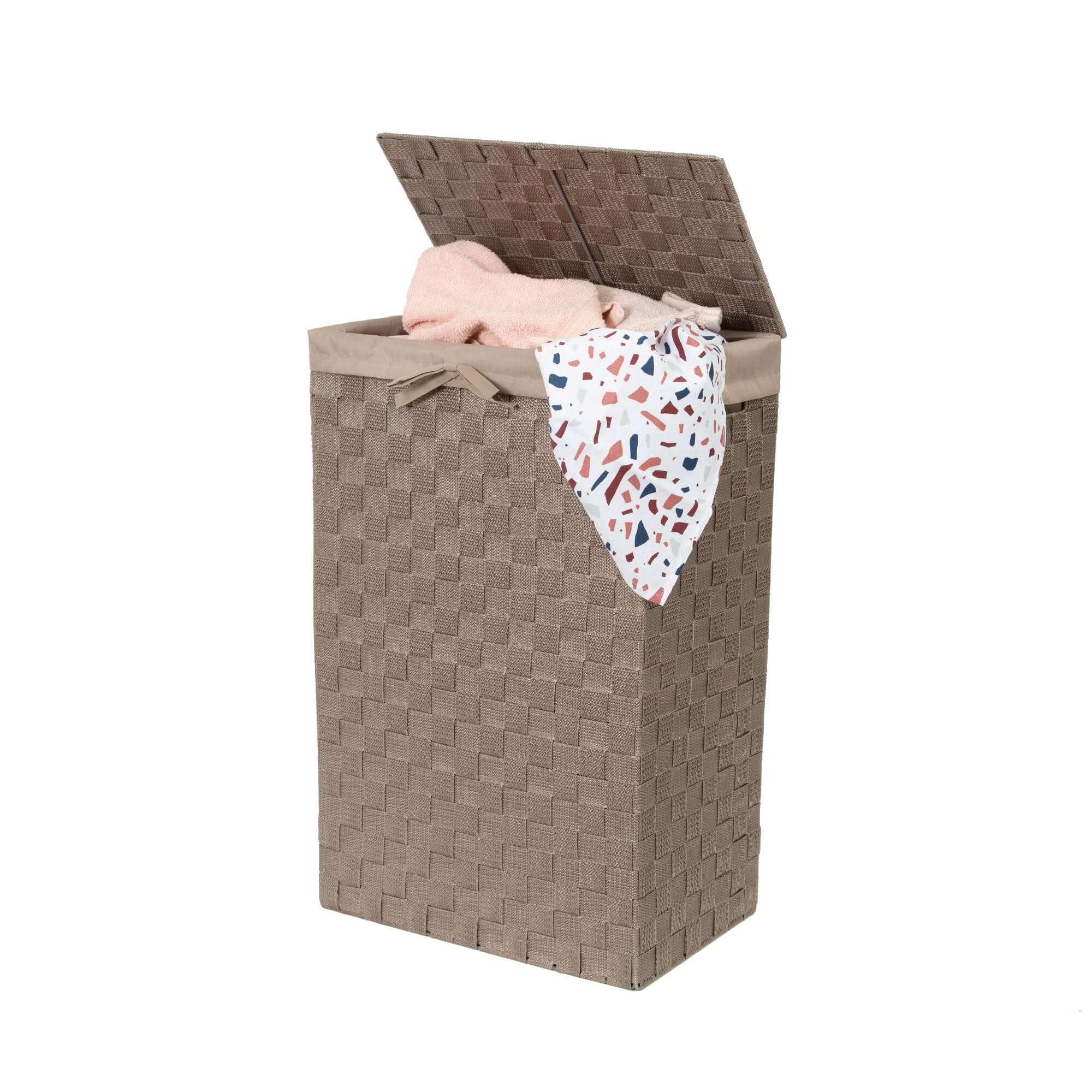 compactor-stan-panier-linge-rectangulaire-avec-couvercle-taupe image 4