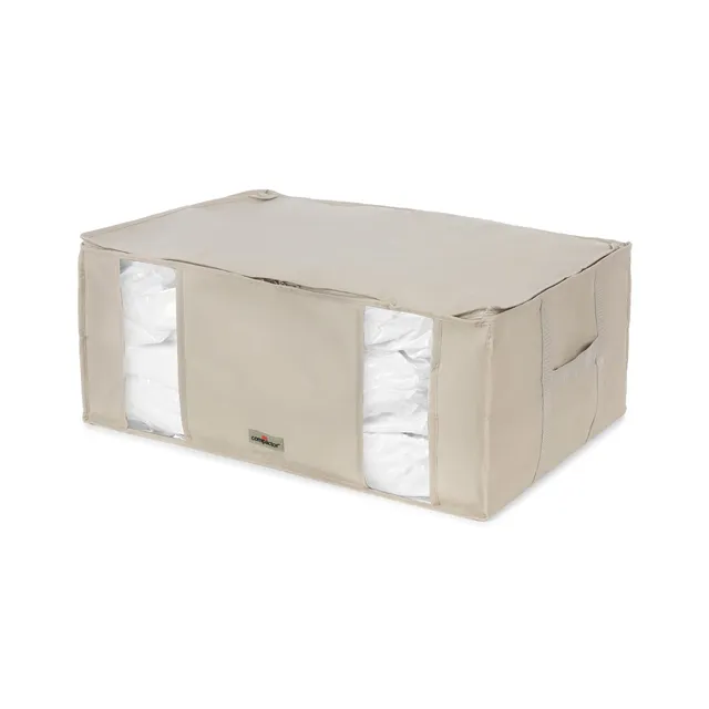 compactor-housse-de-rangement-sous-vide-xxl-beige-65-x-45-x-h-27-cm image 1