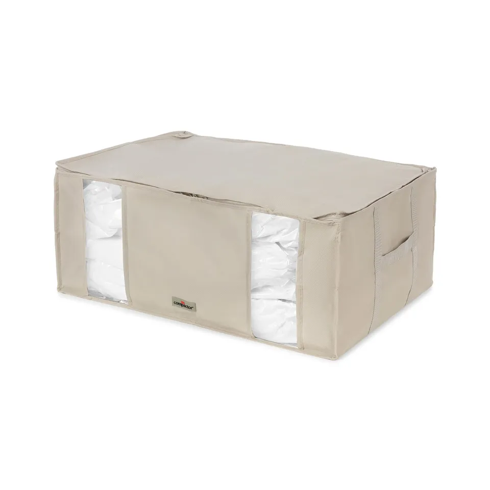 compactor-housse-de-rangement-sous-vide-xxl-beige-65-x-45-x-h-27-cm image 1