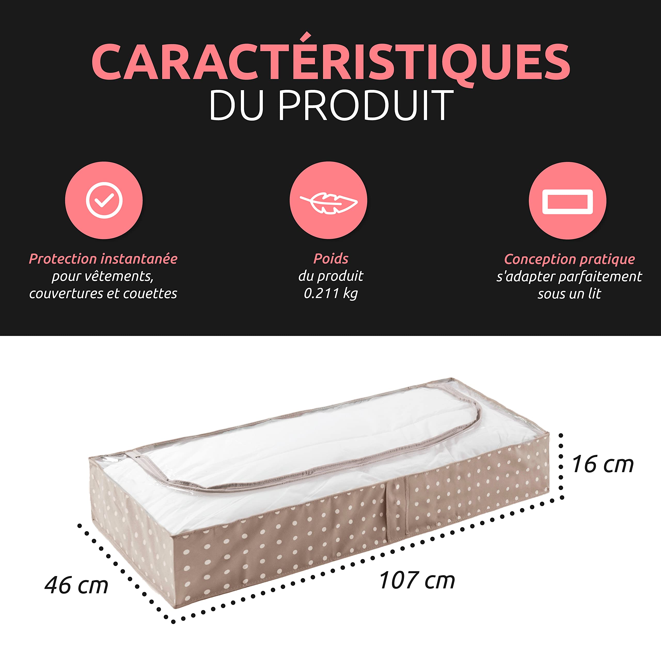 compactor-housse-de-rangement-sous-lit-marron-107x46x16-cm image 4