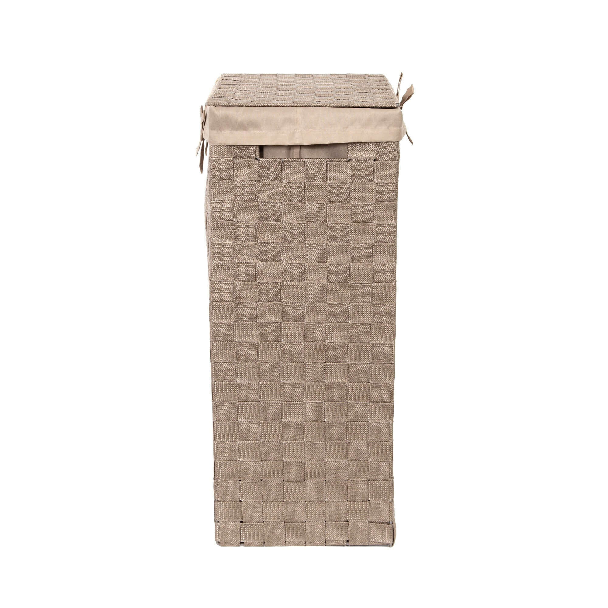 compactor-stan-panier-linge-rectangulaire-avec-couvercle-taupe image 2