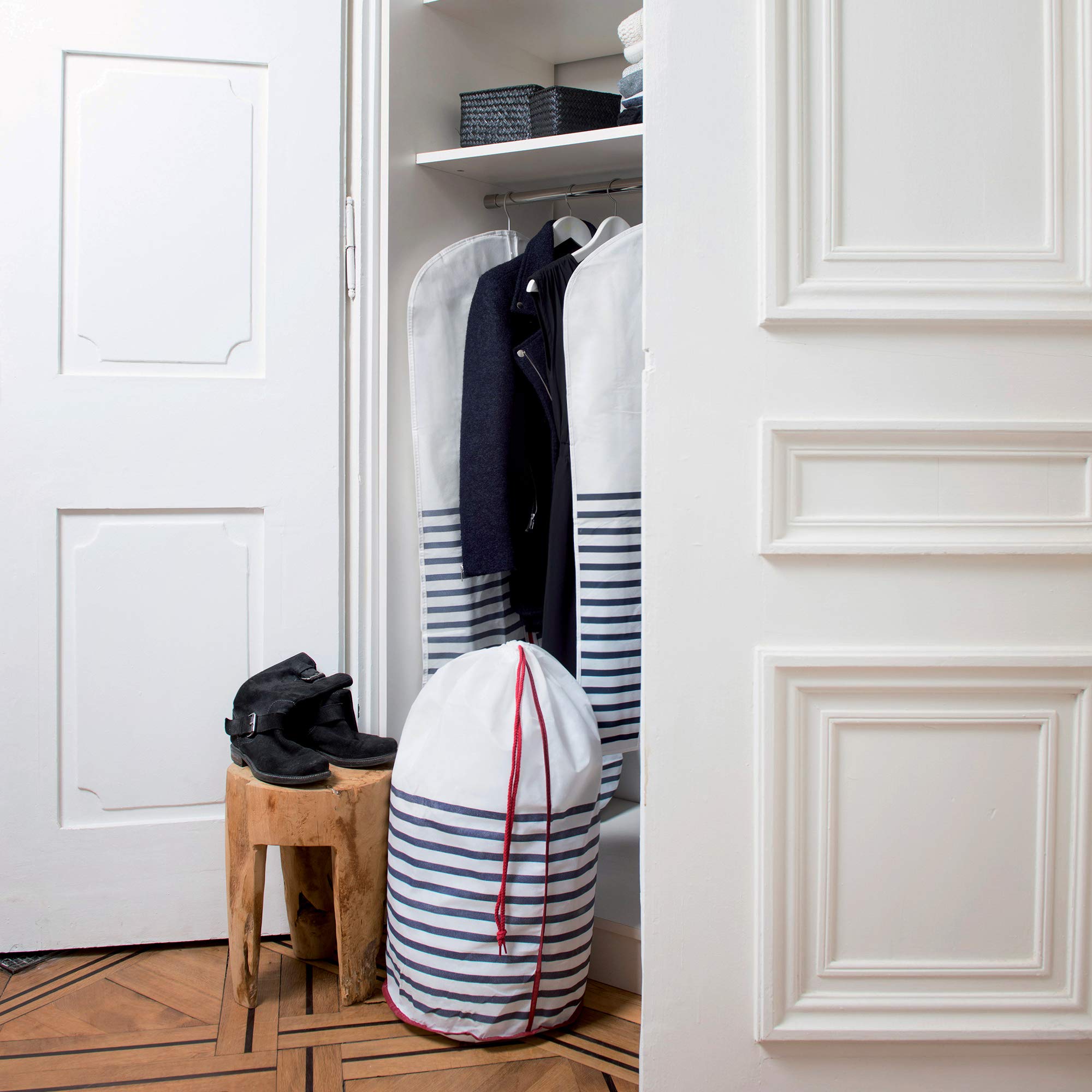 compactor-sac-linge-marini-re-bleu-blanc-polypropyl-ne-35x70-cm image 3