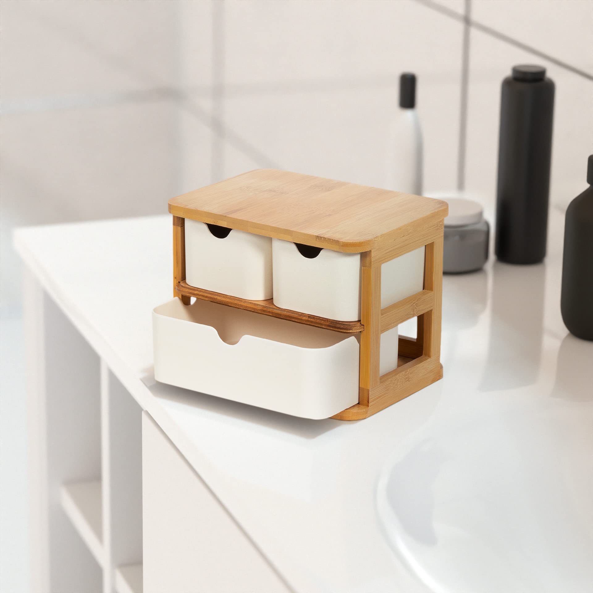 compactor-ecologik-ran10953-organisateur-3-tiroirs-bambou-15x20x15-cm image 2