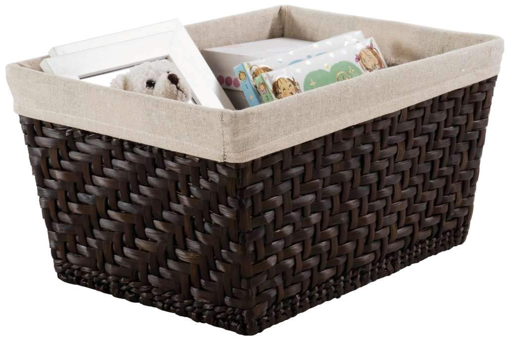 compactor-mambo-panier-jonc-tress-et-lin-chocolat-moyen-38-5-x-28-5-x-20-5-cm image 2