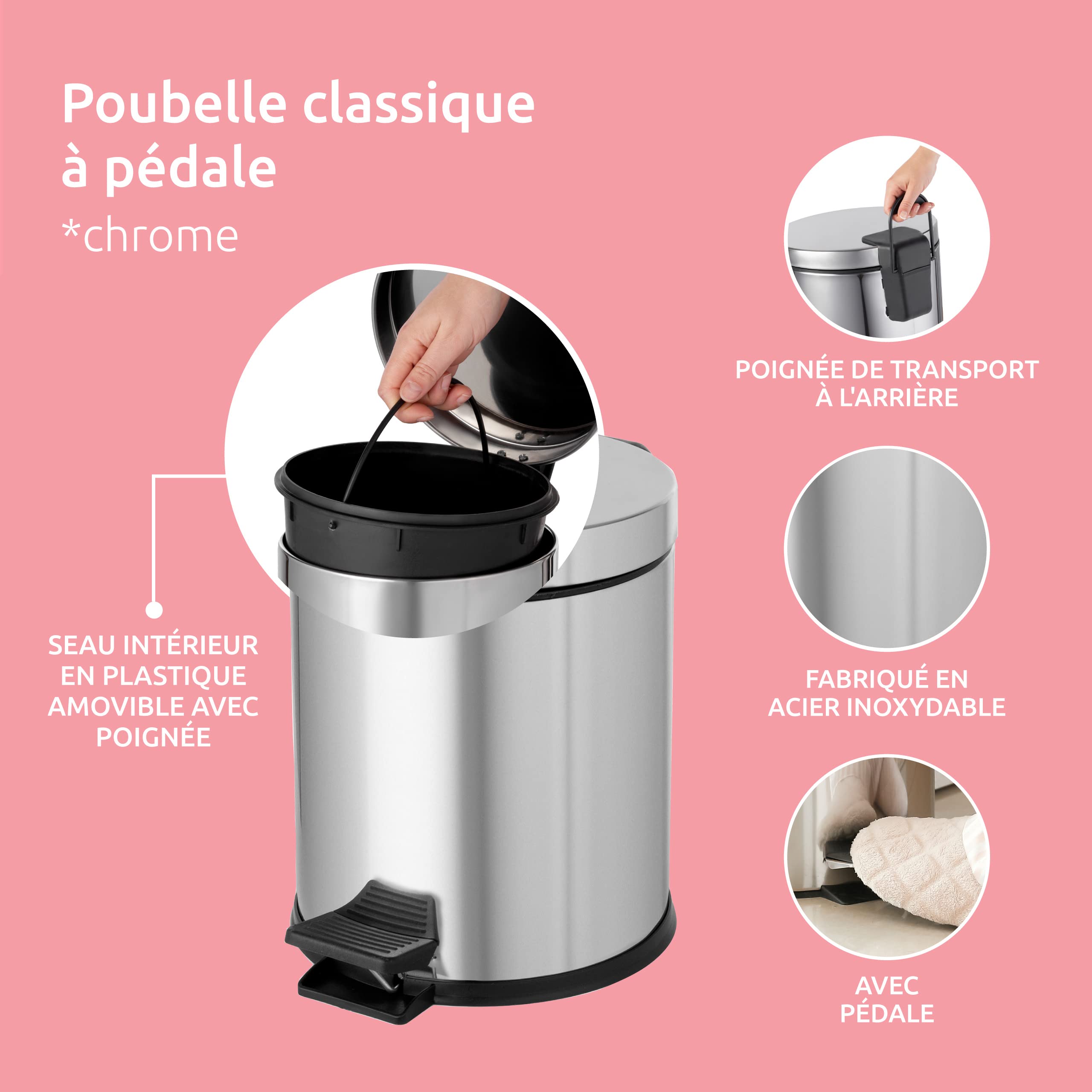 compactor-poubelle-p-dale-m-tal-5l-inox-chrome-21-x-26-cm image 4