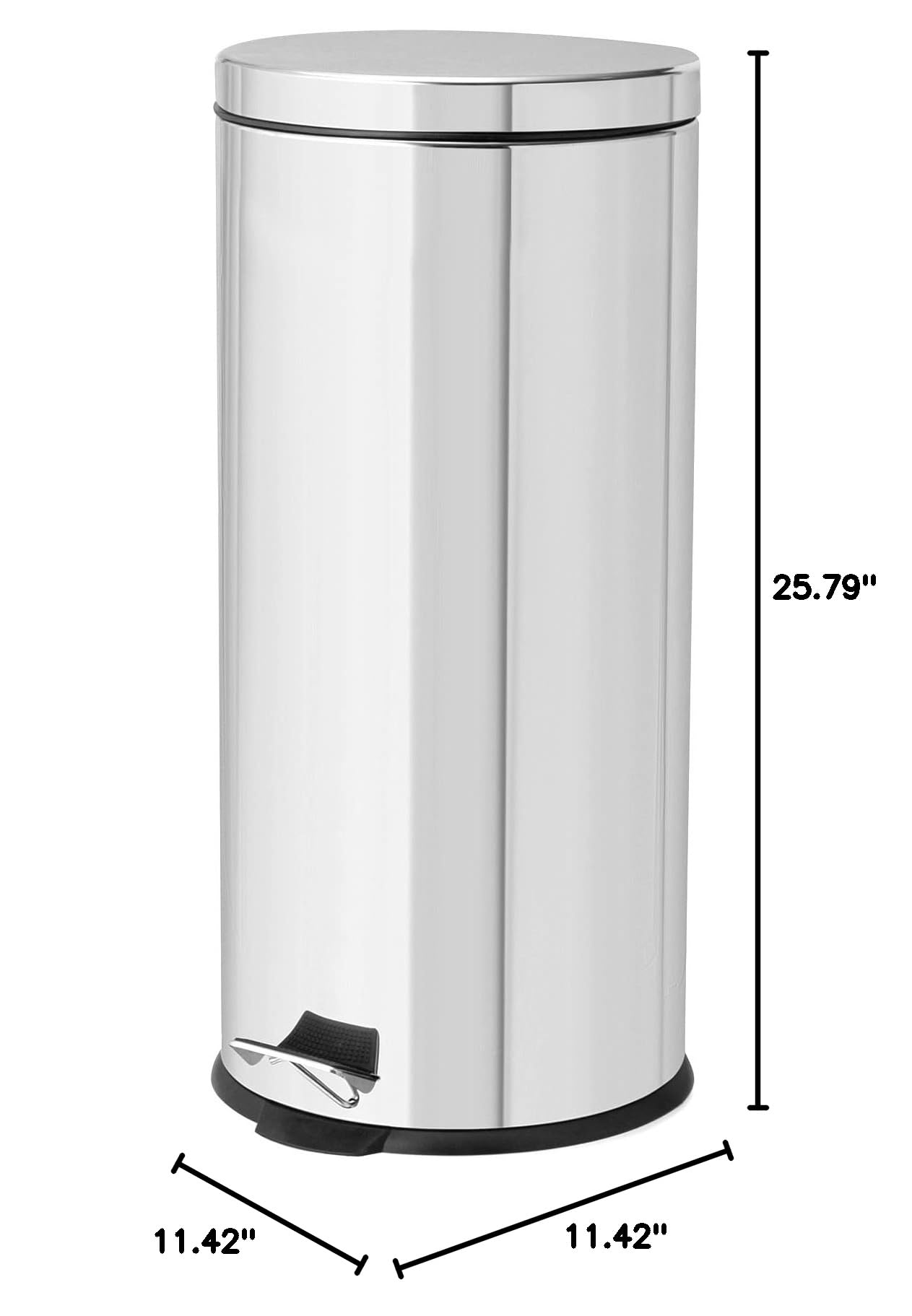 compactor-poubelle-p-dale-inox-30-litres-29-x-h-65-5-cm-argent image 6