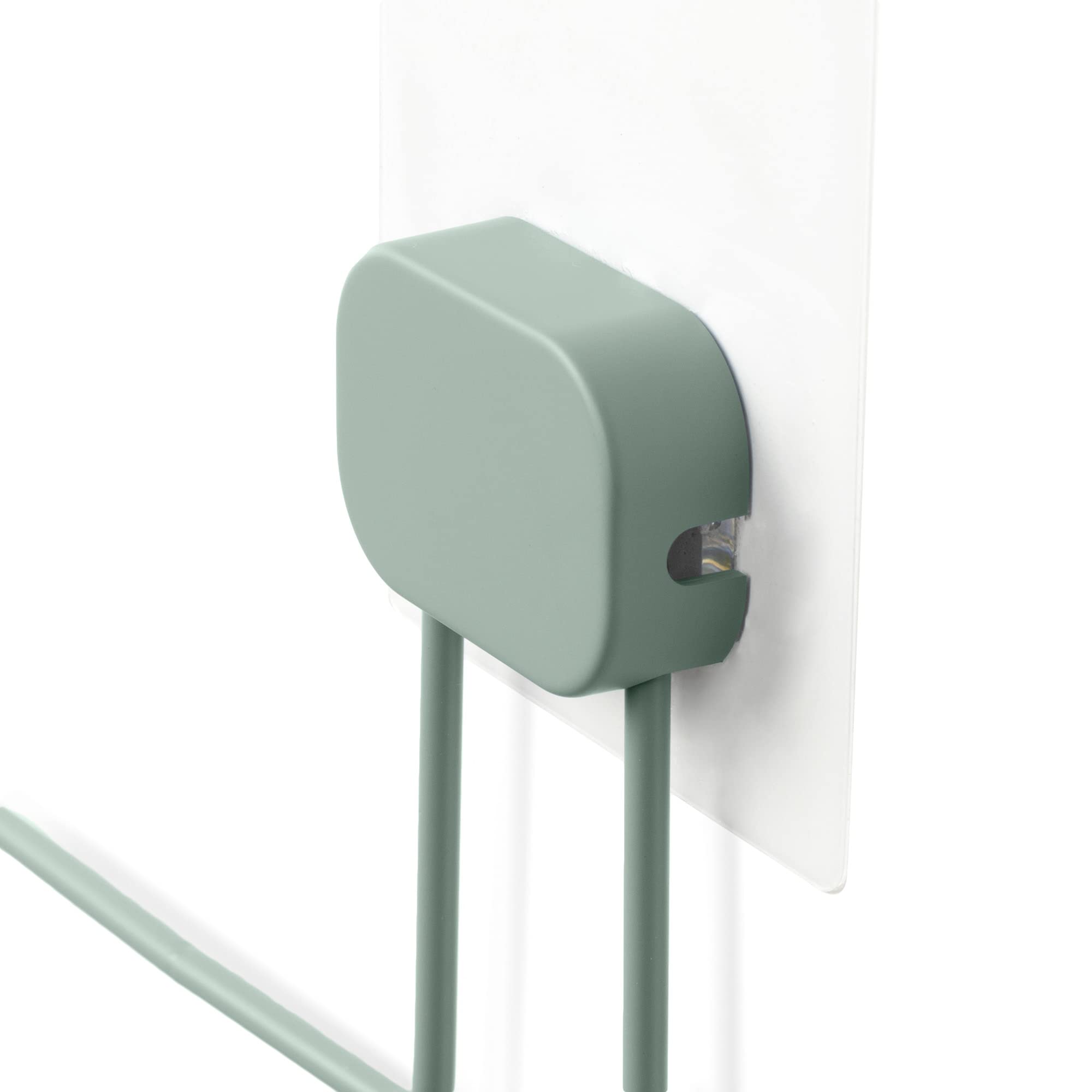 compactor-porte-serviette-adh-sif-sans-per-age-vert-25-5-x-16-x-h-7-cm image 5