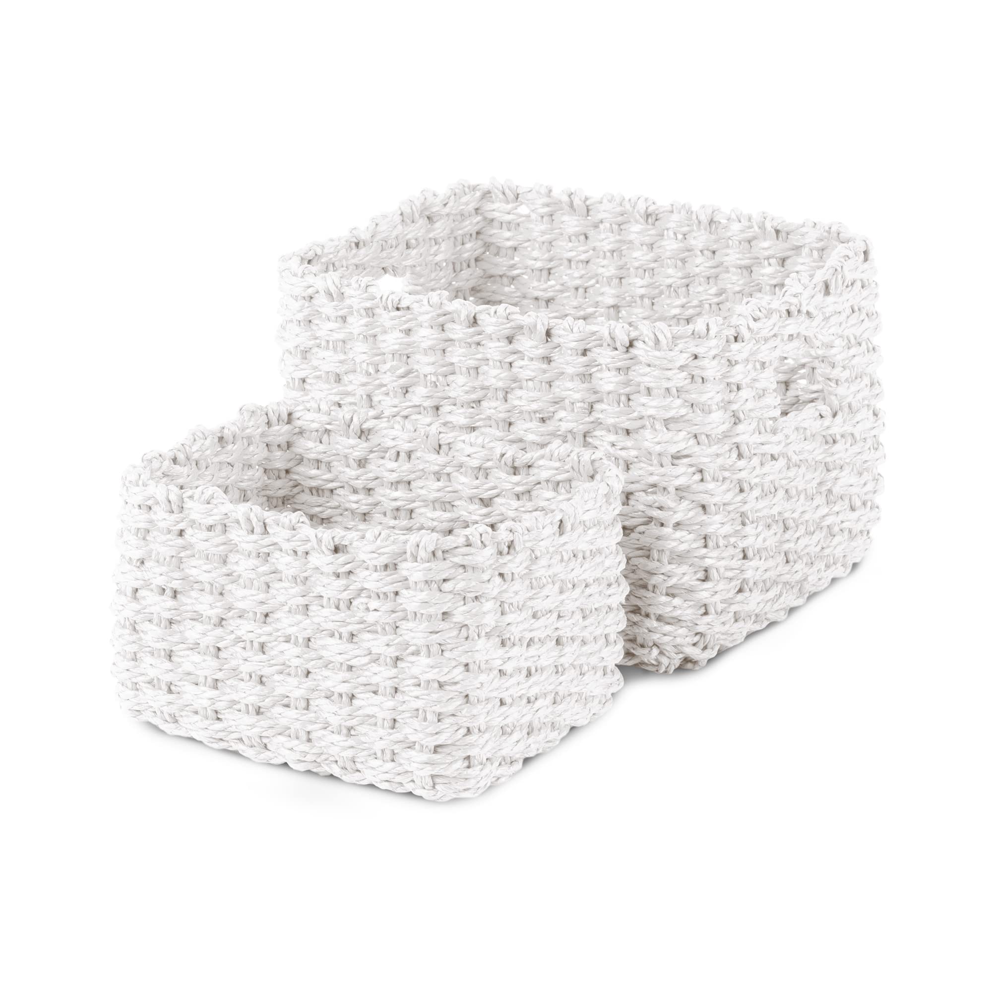 compactor-lisou-lot-de-2-paniers-papier-tress-beige-blanc image 7