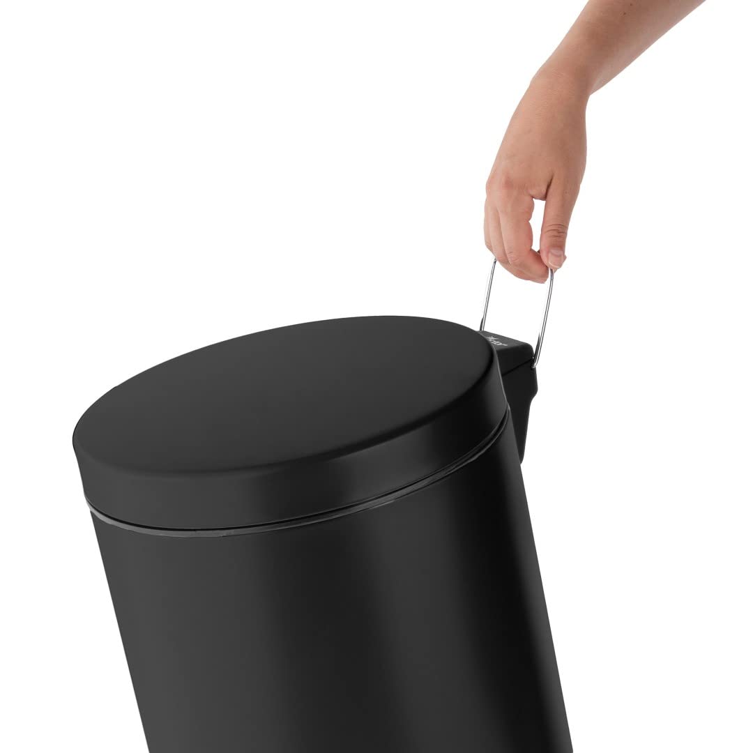 compactor-home-ran8881-poubelle-grand-mod-le-20-l-en-fer-noir-mat-29-x-29-x-44-5 image 6