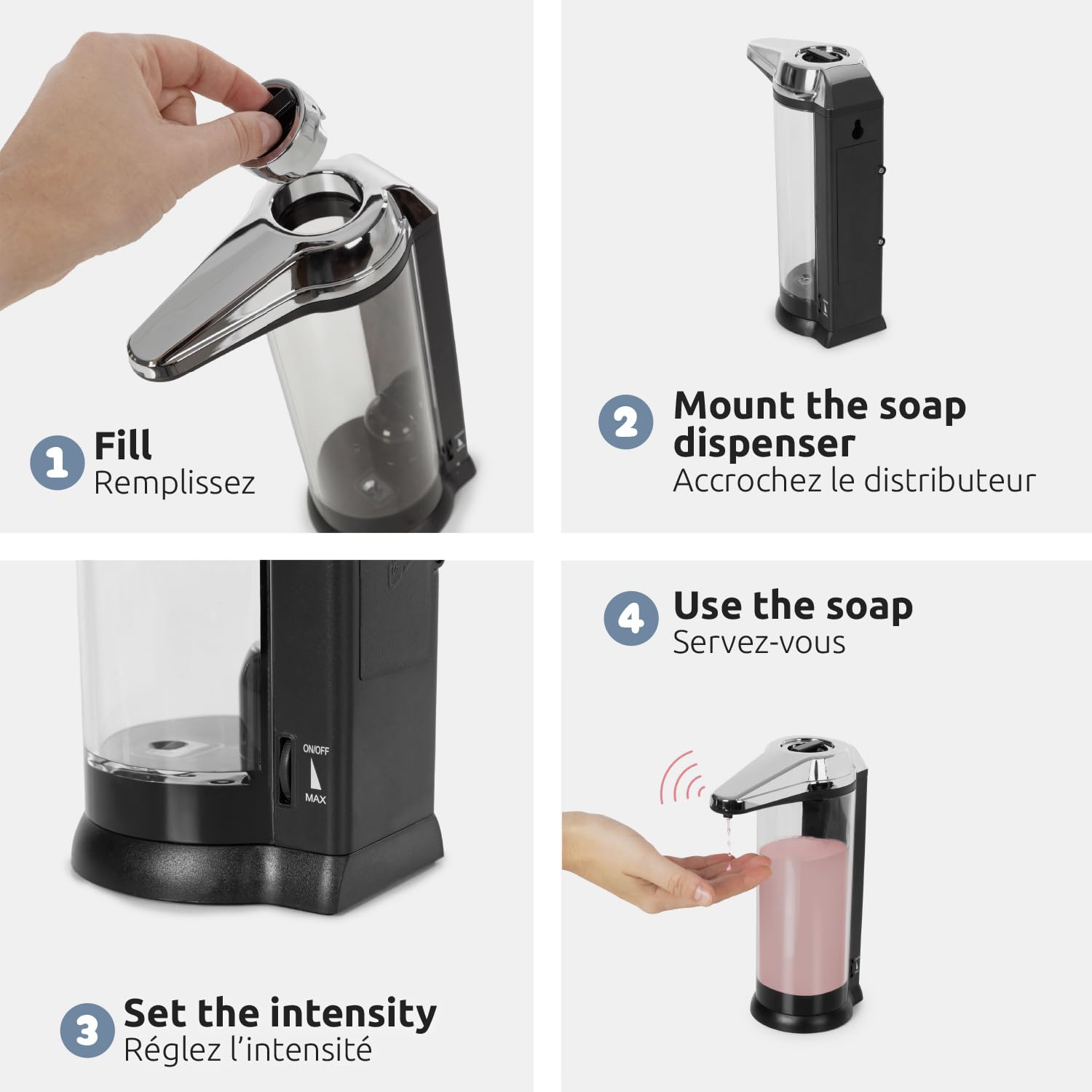 compactor-distributeur-de-savon-automatique-sans-contact-510ml image 3