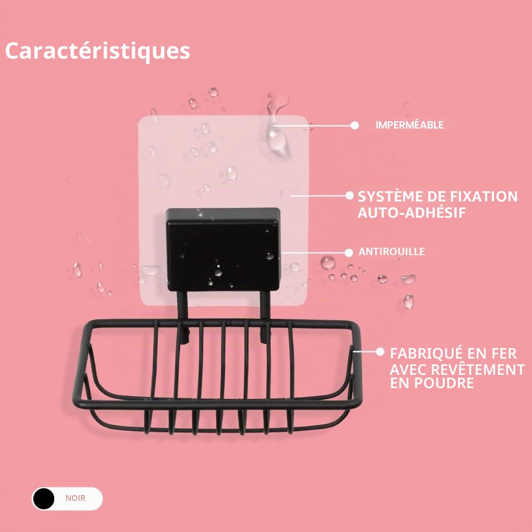 compactor-bestlock-magic-porte-savon-mural-adh-sif-noir-mat image 5