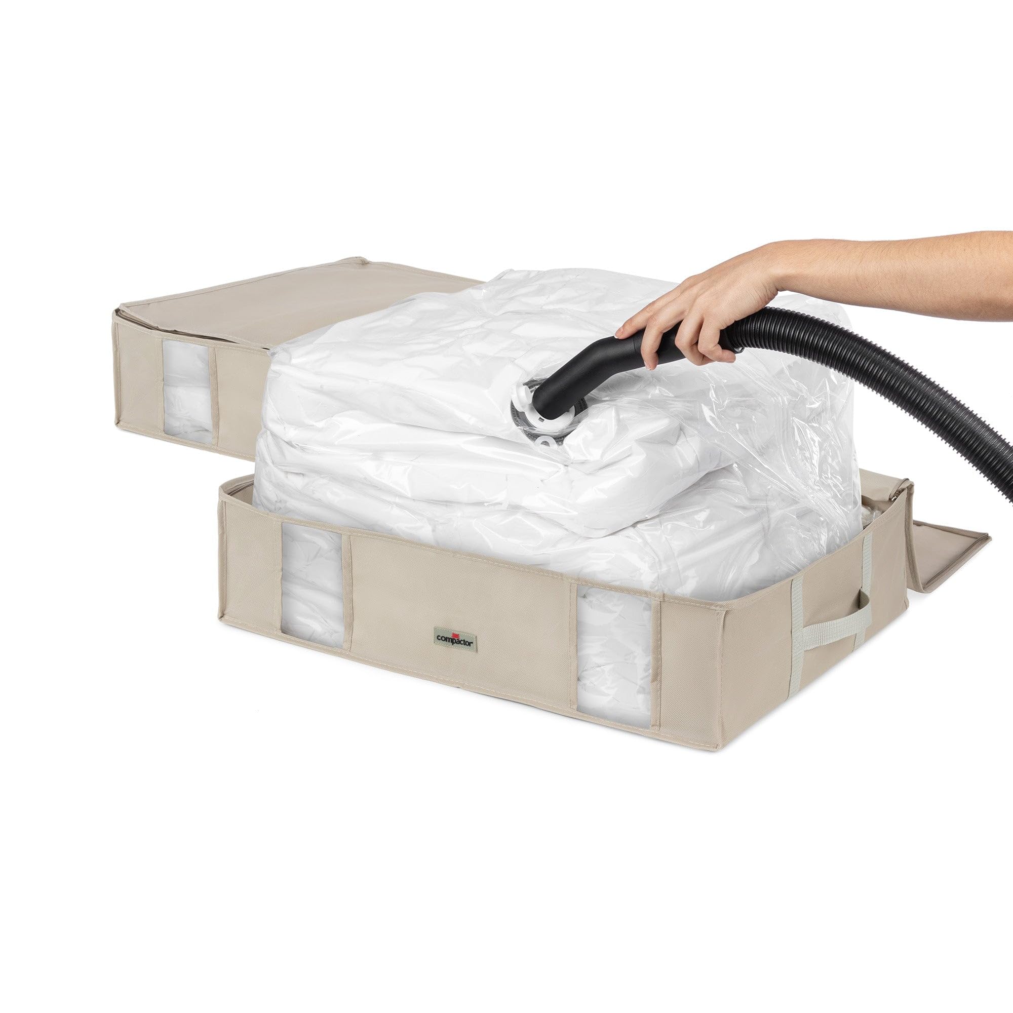 compactor-dune-l-lot-de-2-bo-tes-de-rangement-sous-vide-beige image 3