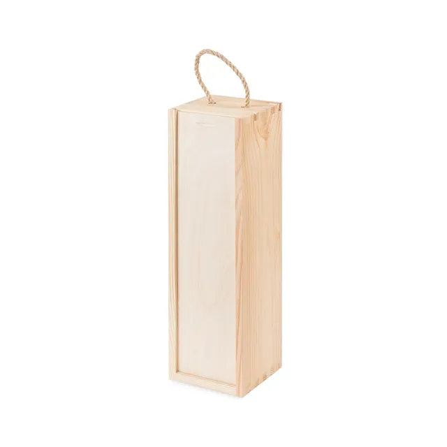compactor-coffret-bois-pour-bouteille-de-vin-pin-naturel-11-5-x-10-x-h-36-cm image 1