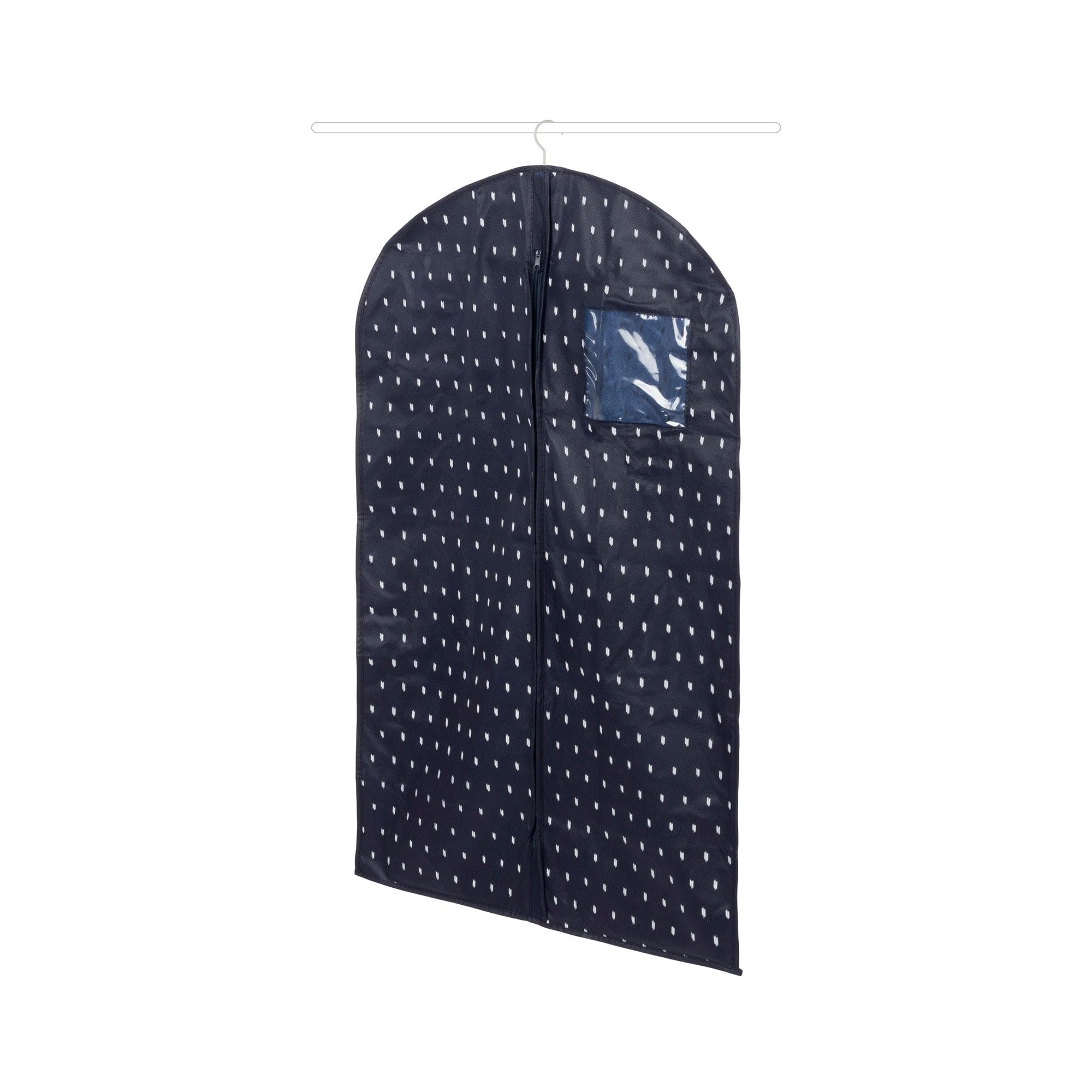 compactor-housse-pour-v-tements-bleue-s-60-x-100-cm-fermeture-zipp-e image 1