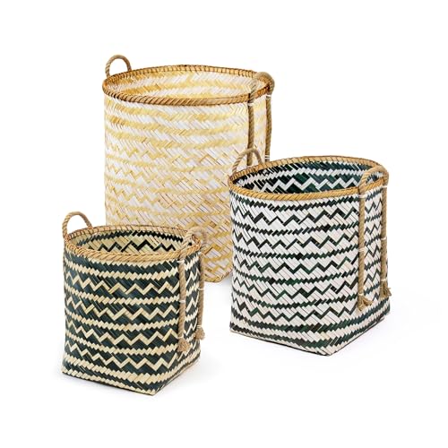 compactor-lot-3-paniers-tress-s-bambou-multicolore-50x50x61-cm image 7