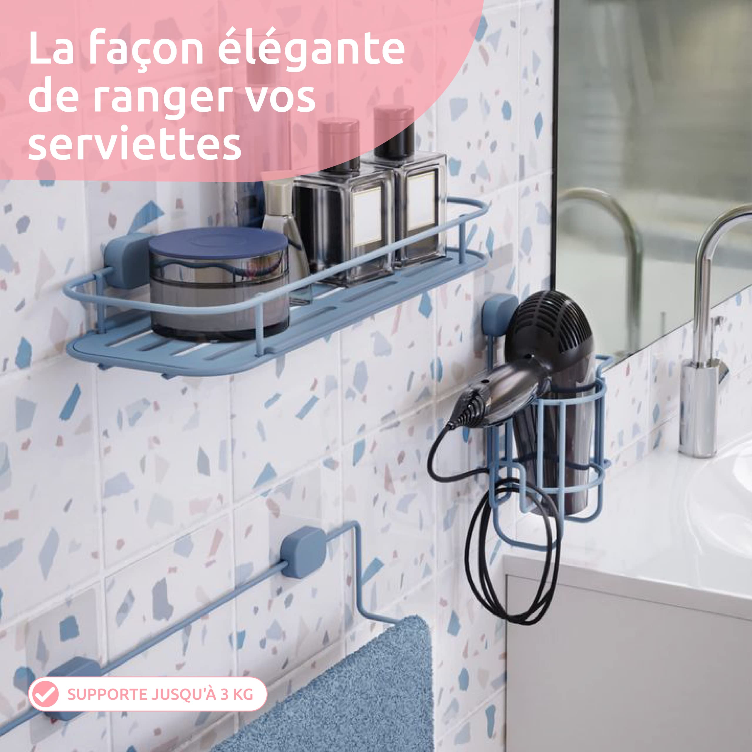 compactor-grena-grand-porte-serviette-adh-sif-50-cm-m-tal-bleu image 3