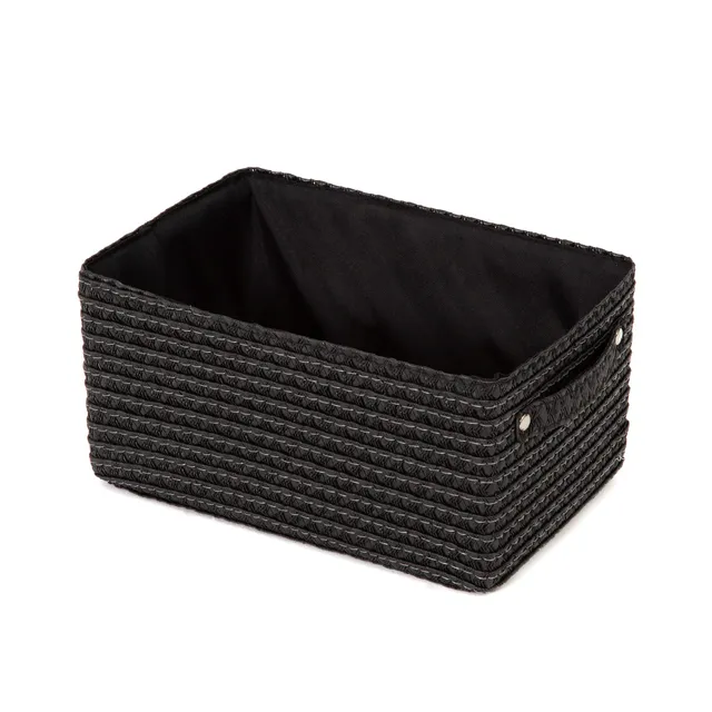compactor-lilou-ran9695-panier-de-rangement-noir-23-x-15-x-12-cm image 1