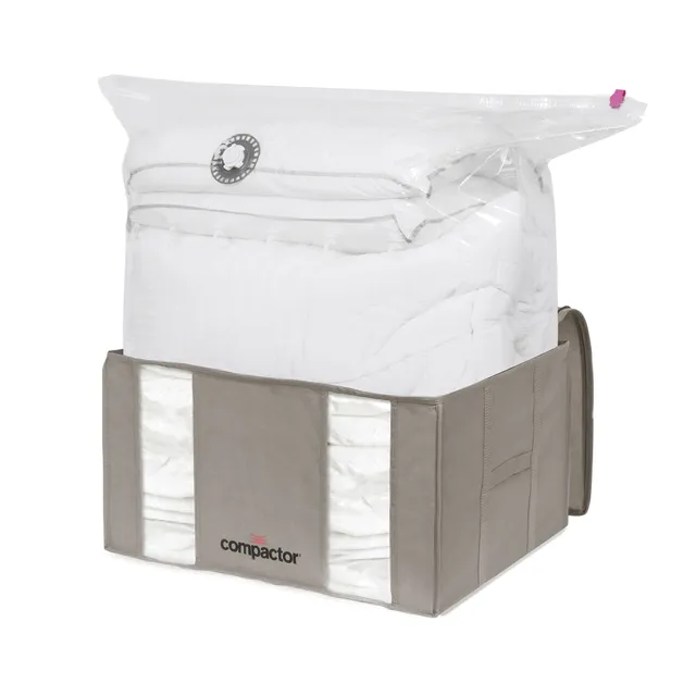 compactor-home-grand-sac-de-rangement-polypropyl-ne-taupe-56-x-38-x-44-cm image 1