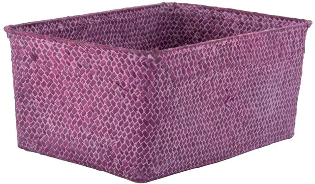 compactor-kito-ran6530-panier-jonc-tress-rose-30-x-20-x-13-cm image 1