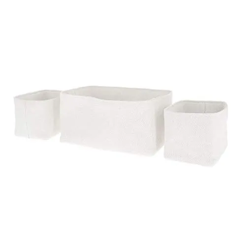 compactor-noah-ran8625-lot-de-3-paniers-de-rangement-blanc-s-m image 1