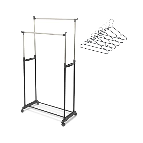 compactor-double-portant-v-tements-6-cintres-noir image 7