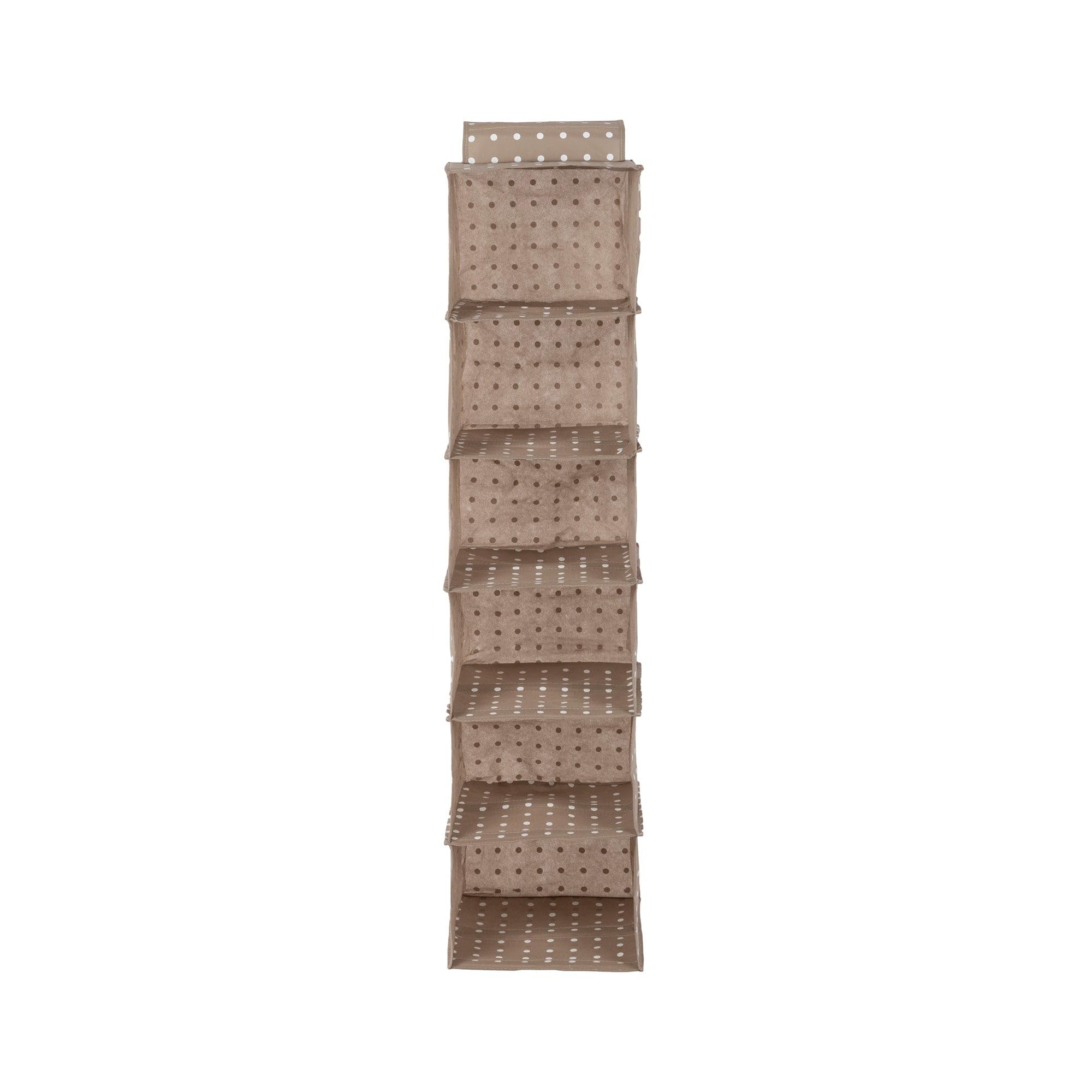 compactor-rivoli-tag-re-suspendue-6-casiers-30x30xh128-cm-marron-blanc image 3