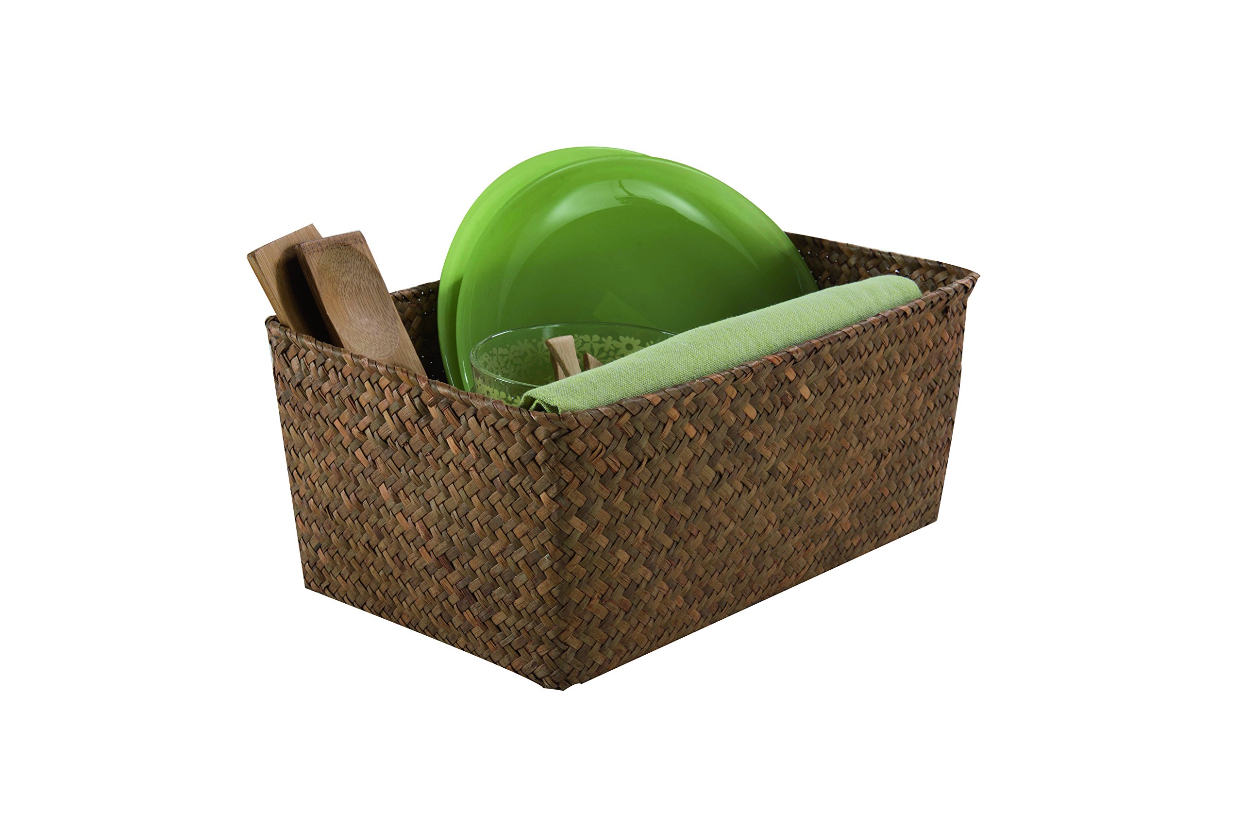 compactor-kito-panier-jonc-tress-caramel-30-x-20-x-13-cm image 1