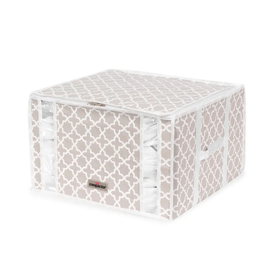 compactor-housse-de-rangement-sous-vide-madison-m-125l-taupe-40-x-40-x-h-25-cm image 1