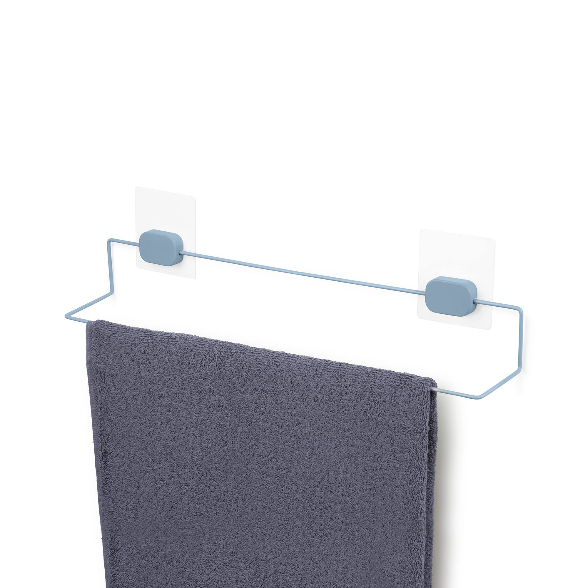 compactor-grena-grand-porte-serviette-adh-sif-50-cm-m-tal-bleu image 2