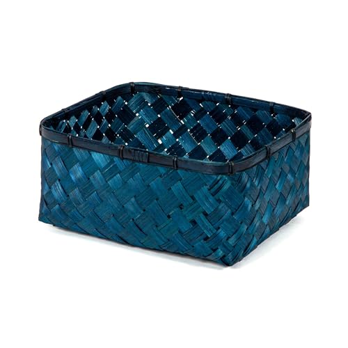 compactor-home-hanoi-panier-de-rangement-bambou-l-bleu-30-x-23-x-h-15-cm image 6