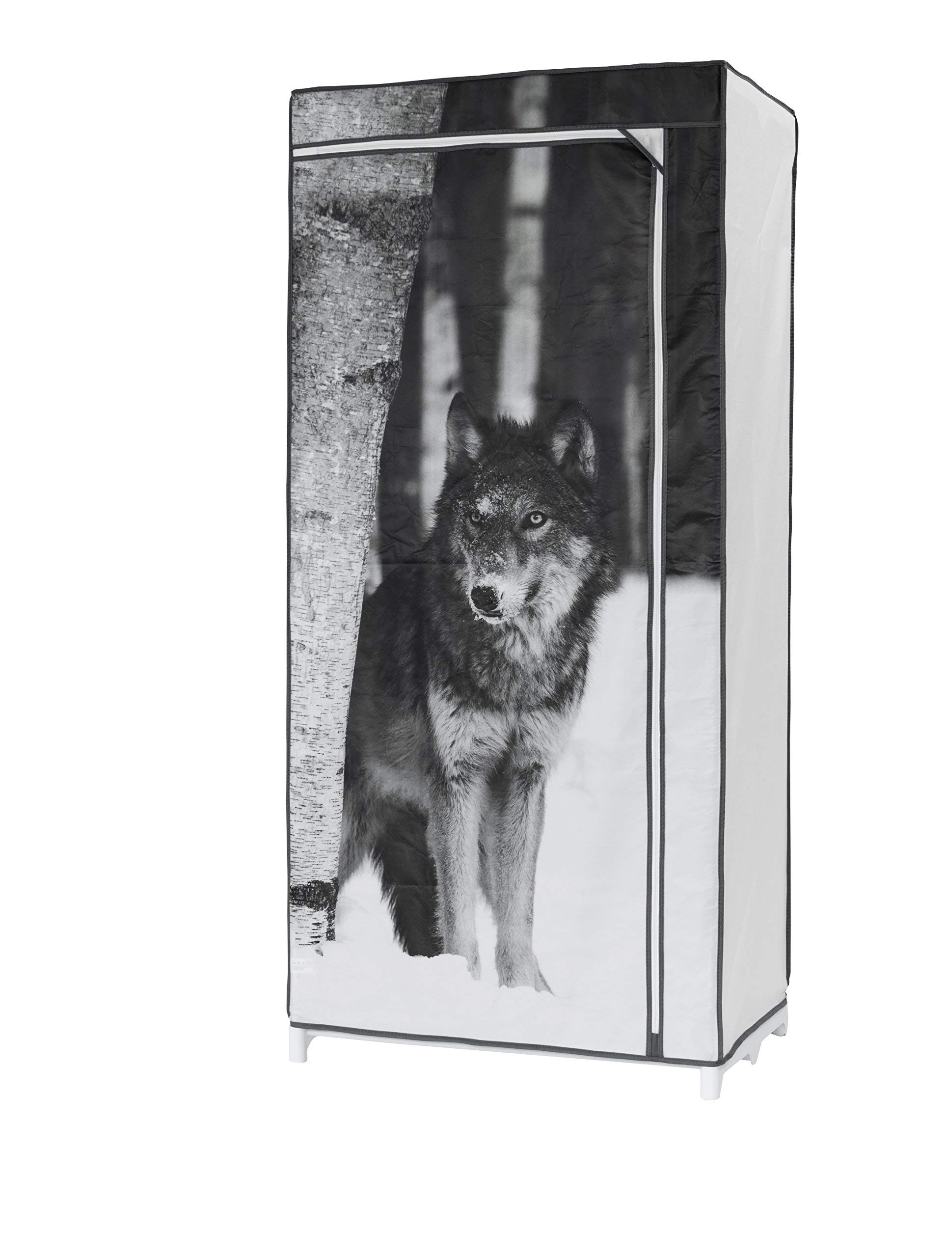 compactor-rangement-cie-armoire-penderie-tigre-grise-50x75xh160cm image 7