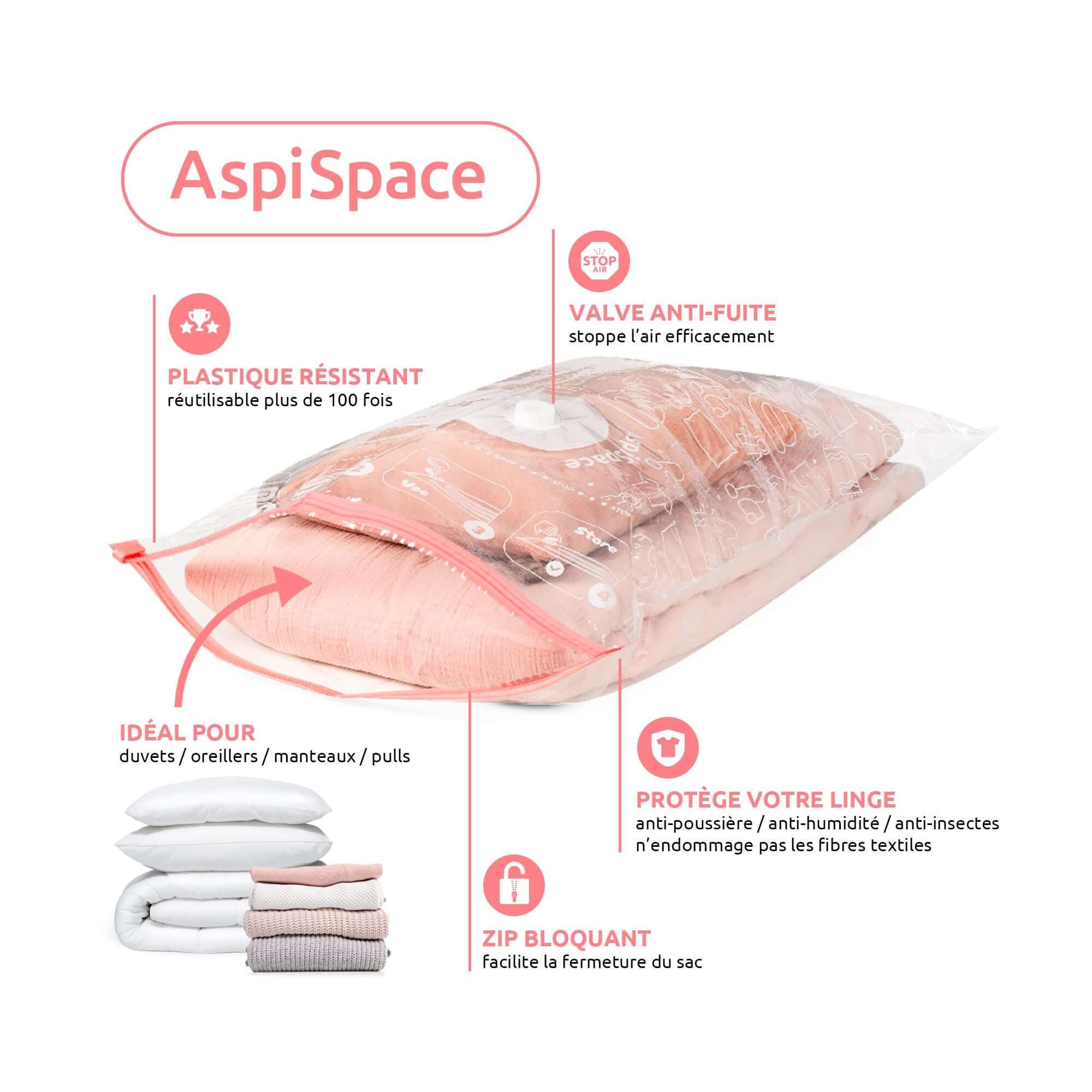 compactor-lot-5-sacs-rangement-sous-vide-m-55-x-90-cm-noirs image 5