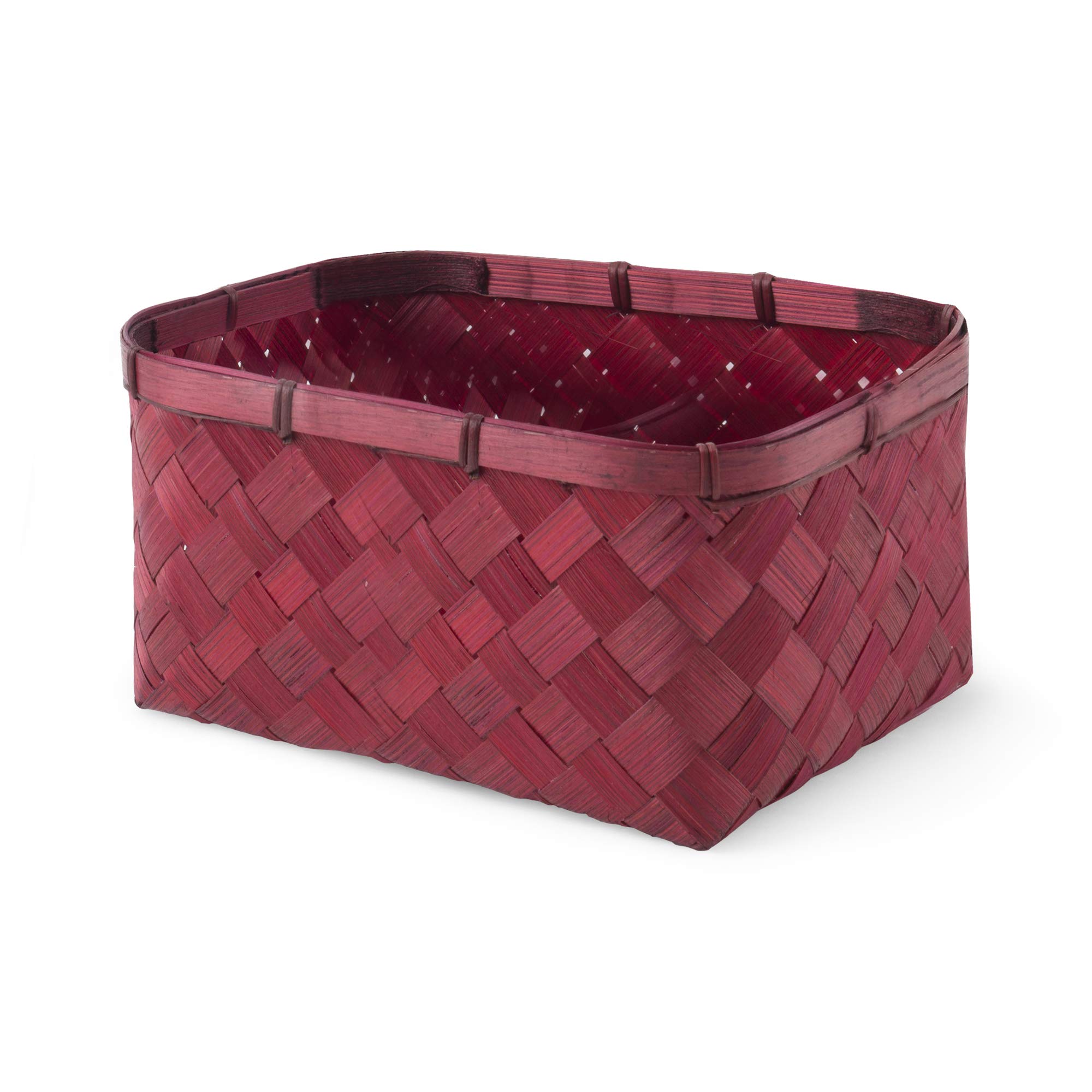 compactor-noumea-panier-de-rangement-bambou-rose-taille-l-30-x-23-x-h15-cm image 8