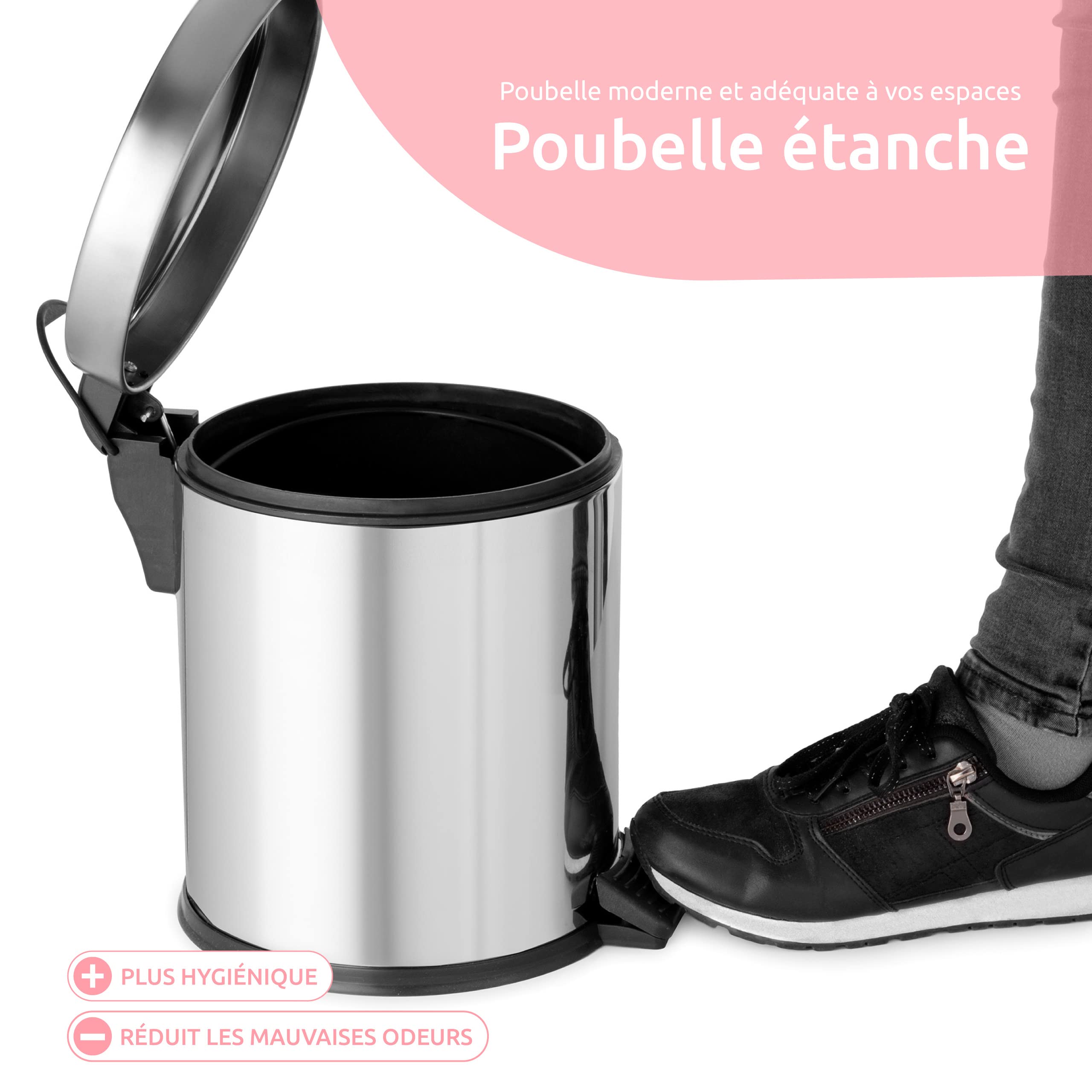 compactor-poubelle-p-dale-m-tal-5l-inox-chrome-21-x-26-cm image 3