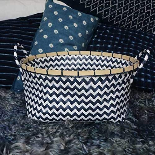 compactor-zig-zag-ran8629-grand-panier-rond-bleu-et-blanc-41-x-32-5-x-20-cm image 6