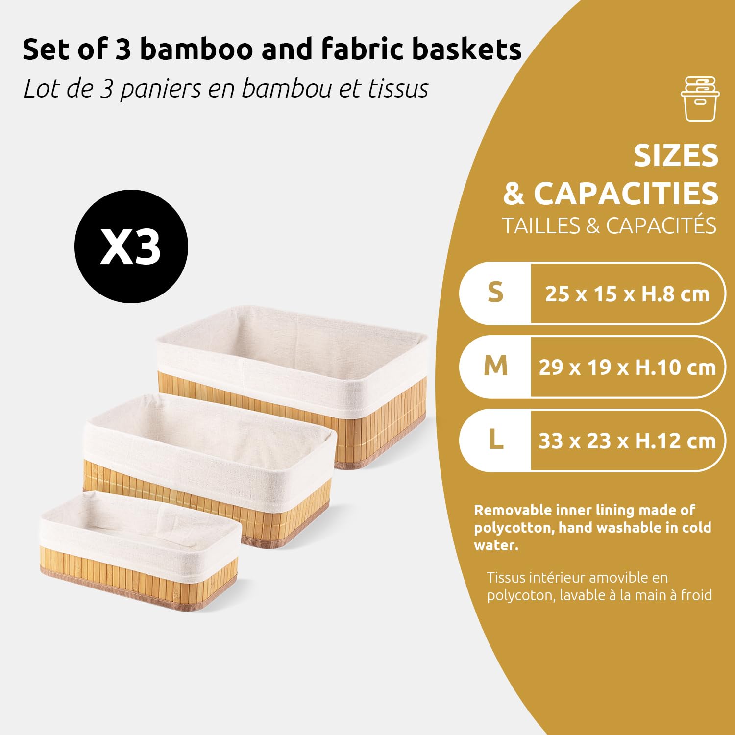 compactor-ran10569-lot-3-paniers-bambou-naturel-brun-avec-doublure image 2