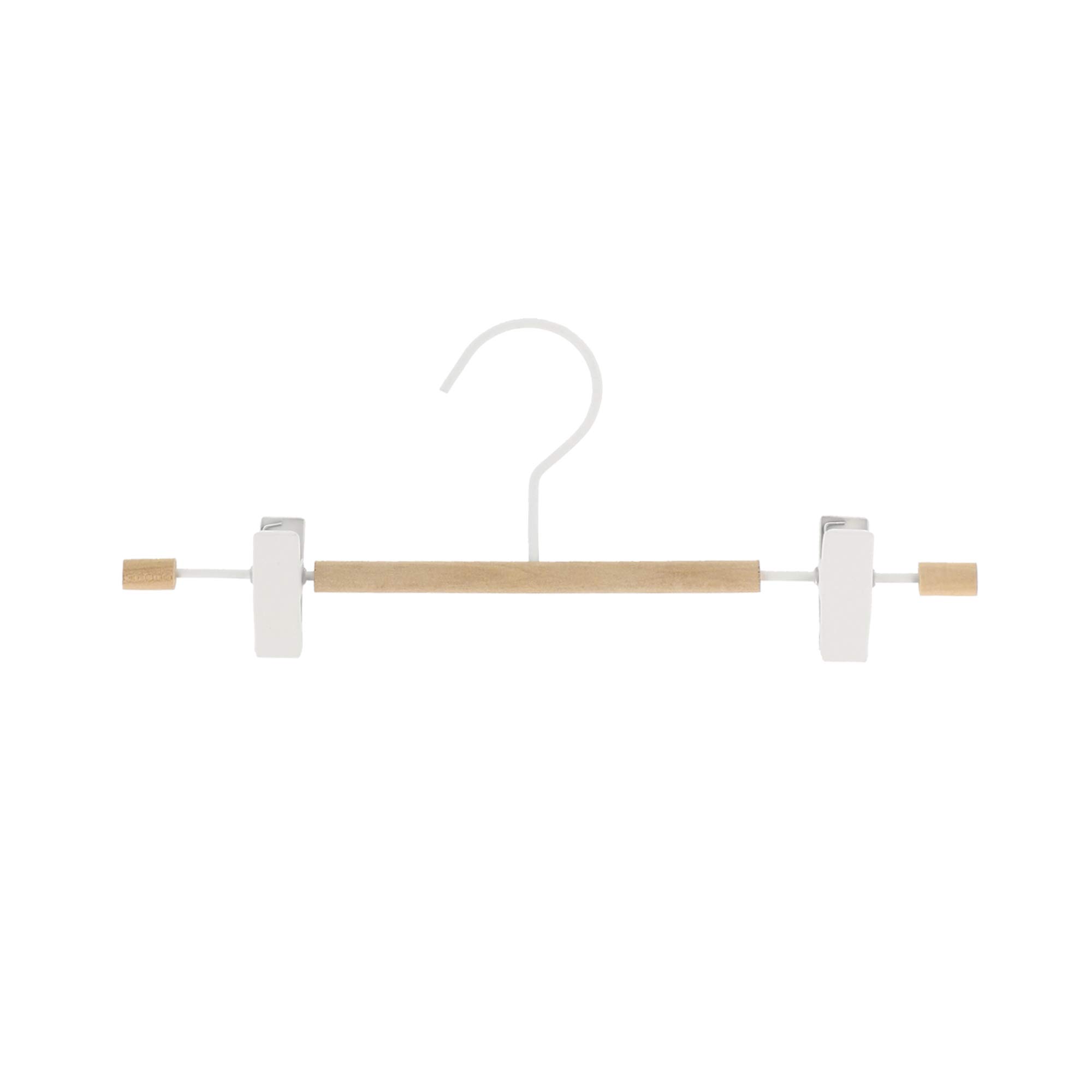 compactor-helsinki-cintre-pinces-m-tal-blanc-et-bois-31-cm-ran8871 image 1