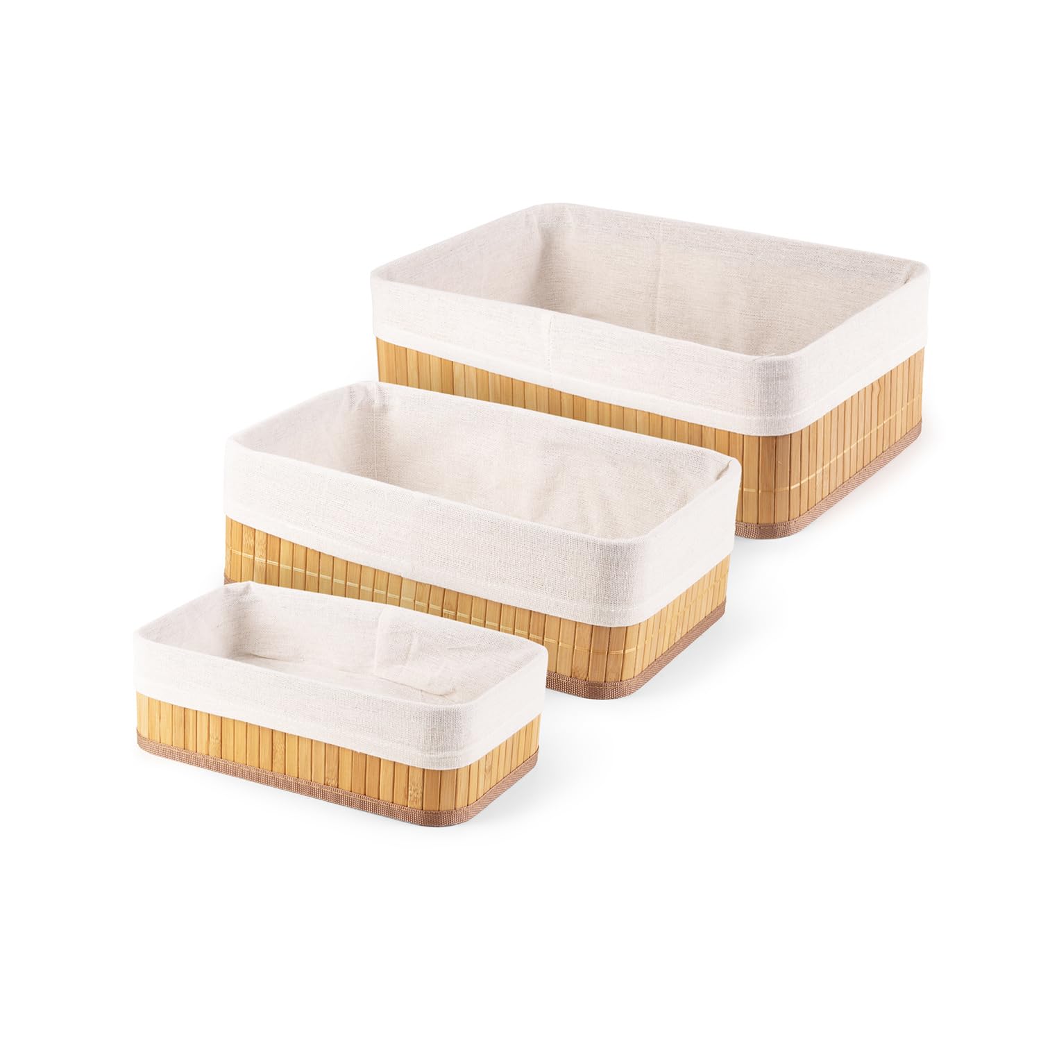 compactor-ran10569-lot-3-paniers-bambou-naturel-brun-avec-doublure image 1
