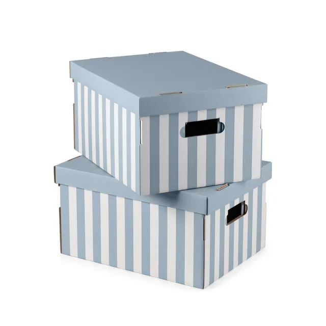 compactor-marini-re-set-de-2-bo-tes-carton-m-40x31x21-cm-bleu-blanc image 1
