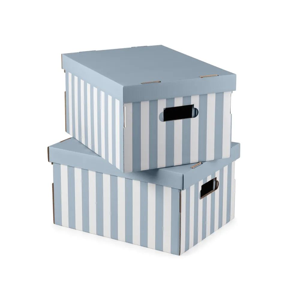 compactor-marini-re-set-de-2-bo-tes-carton-m-40x31x21-cm-bleu-blanc image 1