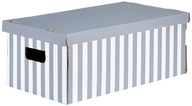 compactor-home-ran5959-lot-de-3-bo-tes-de-rangement-automontantes-carton-ray-gri image 1