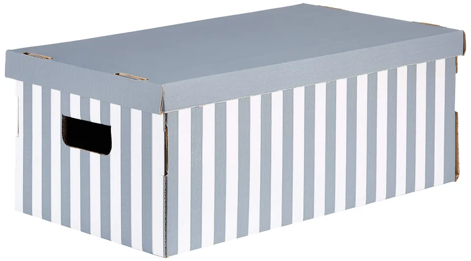 compactor-home-ran5959-lot-de-3-bo-tes-de-rangement-automontantes-carton-ray-gri image 1