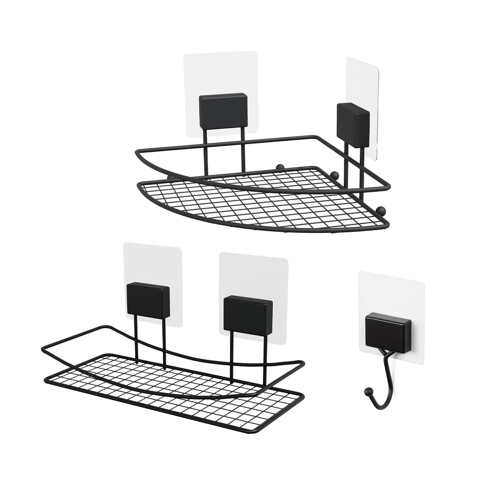 compactor-lot-rangements-auto-adh-sifs-noirs-salle-de-bain image 1