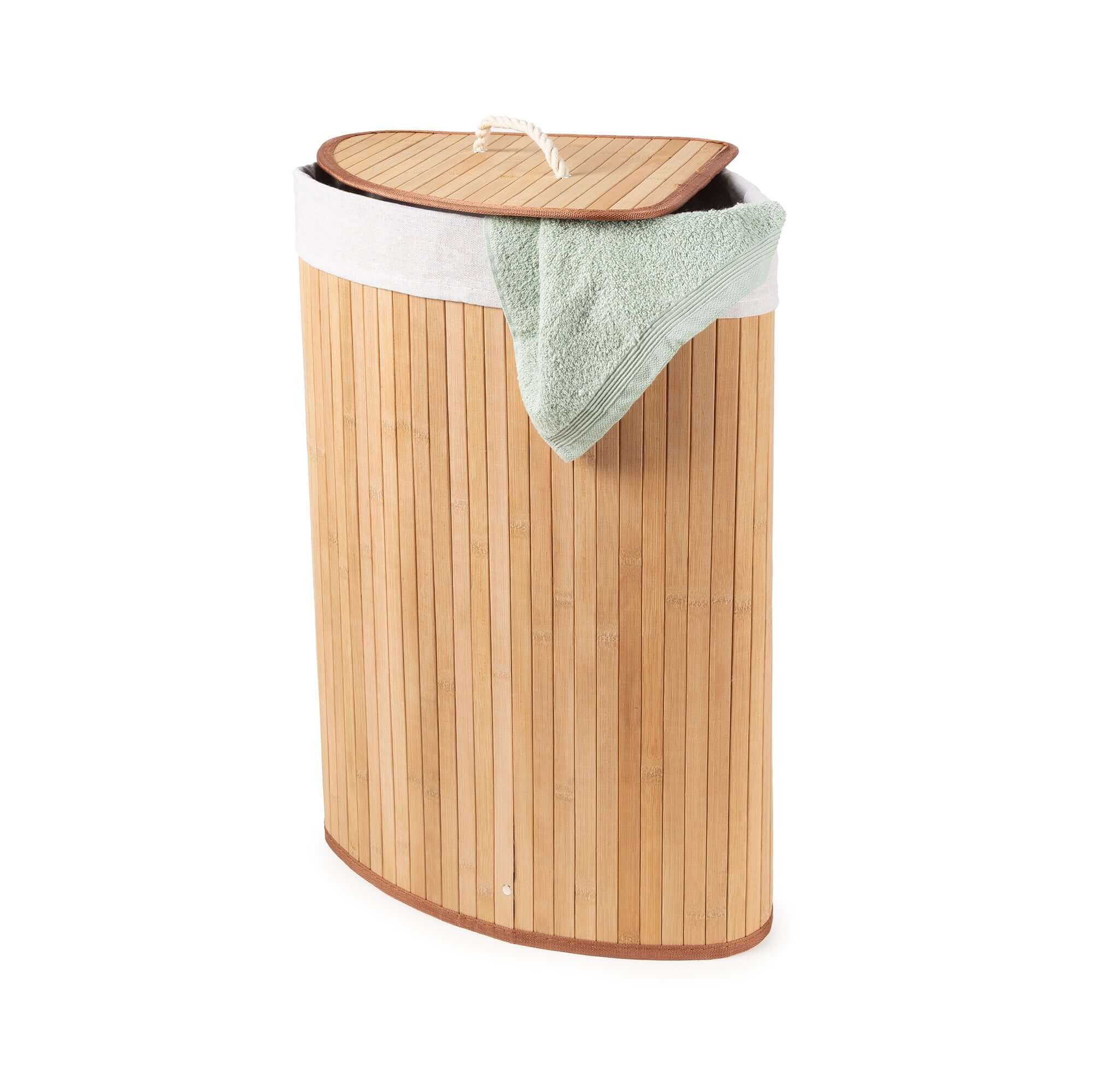 compactor-panier-linge-d-angle-en-bambou-35-x-35-x-h-60-cm image 2