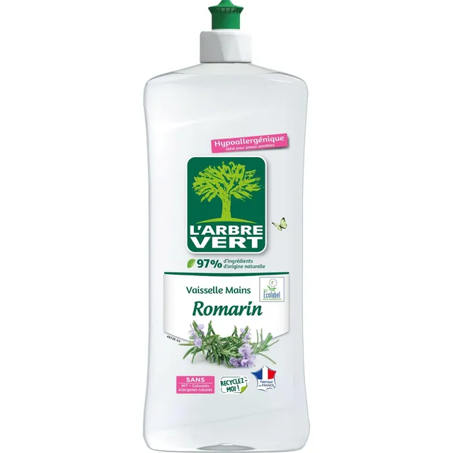 l-arbre-vert-liquide-vaisselle-mains-romarin-ecolabel-750-ml-hypoallerg-nique image 1