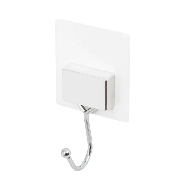 compactor-crochet-mural-auto-adh-sif-chrome-6-kg-8-x-4-5-x-h-14-cm image 1